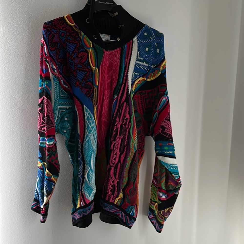 Man's Colorful Sweater